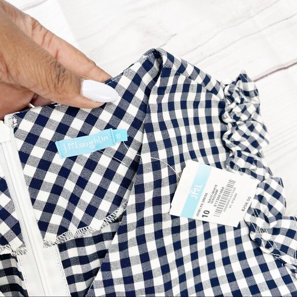 J. McLaughlin Joselyn Gingham Shift Dress 10 - Picture 3 of 7